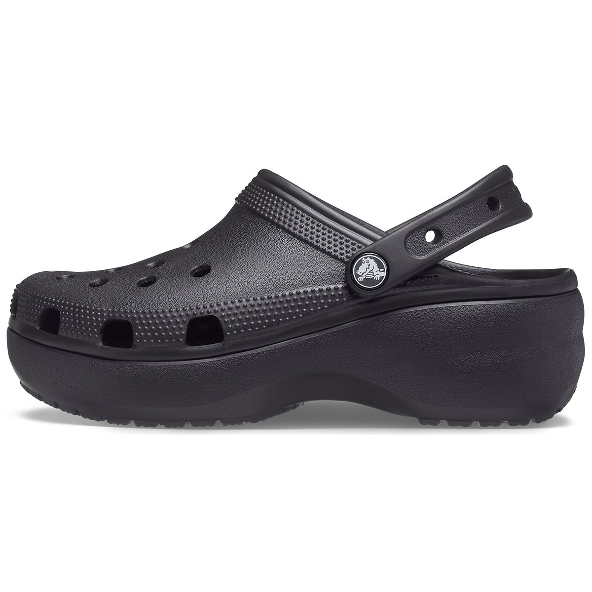 CROCS Classic platform clog nero