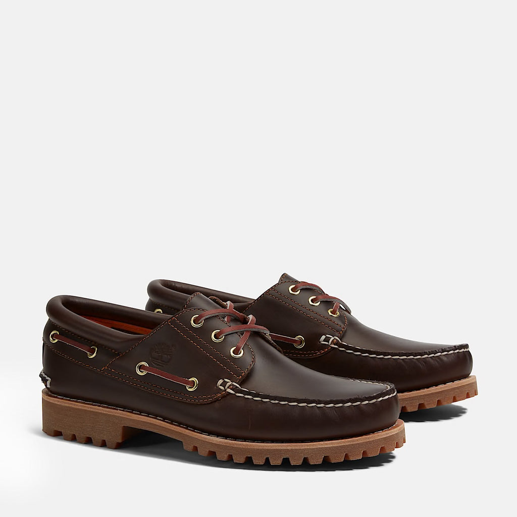 TIMBERLAND authentic boat shoe marrone