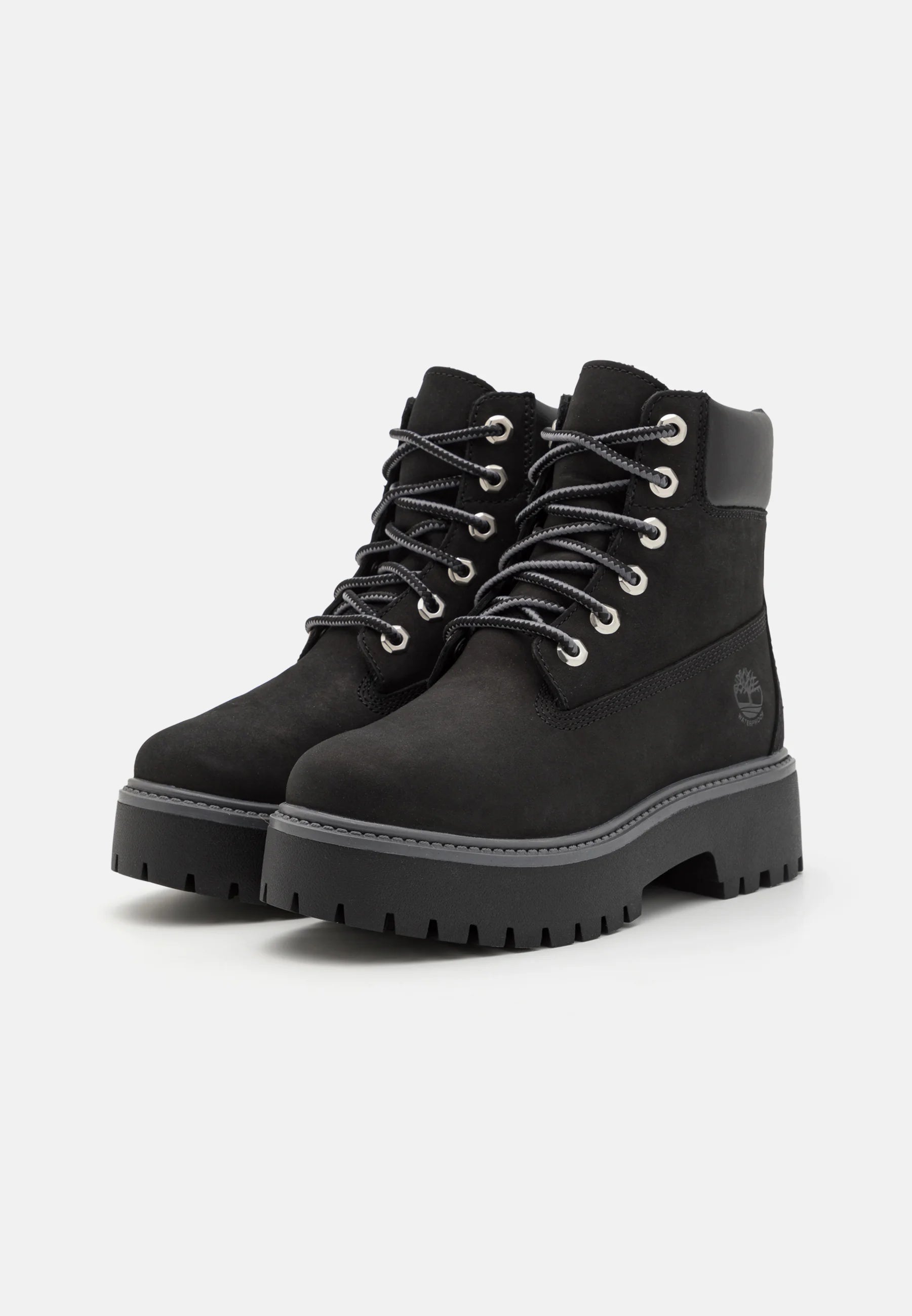TIMBERLAND stone street 6 in lace jet black nero