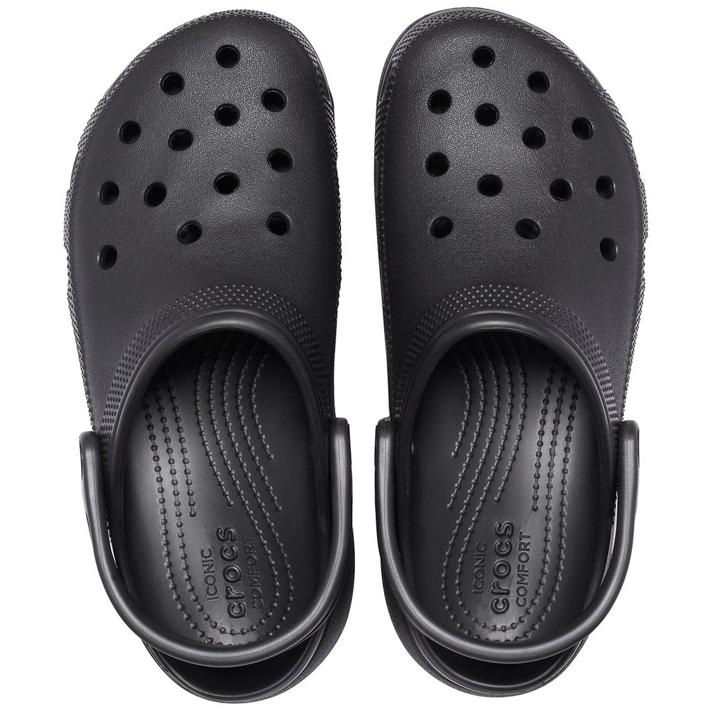 CROCS Classic platform clog nero