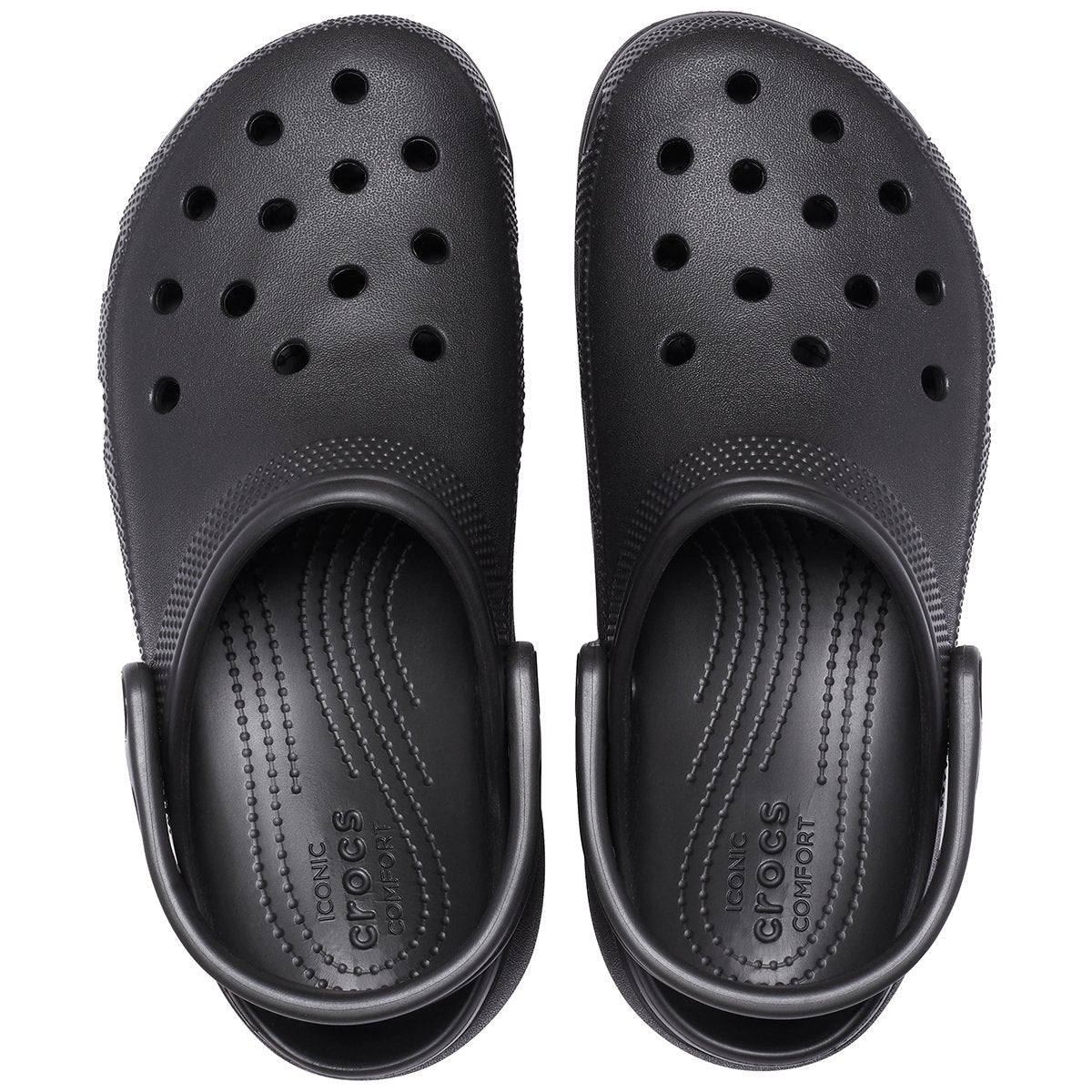 CROCS Classic platform clog nero
