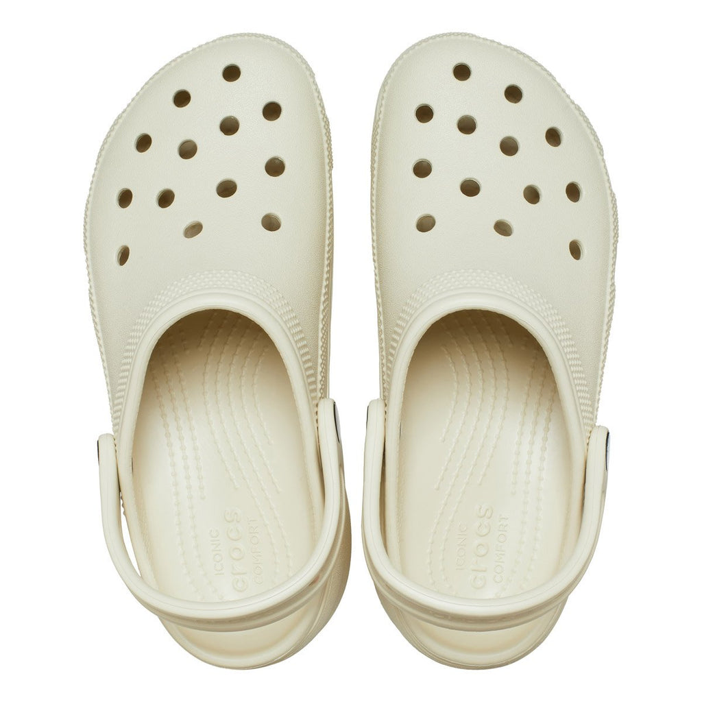 CROCS Classic platform clog bone