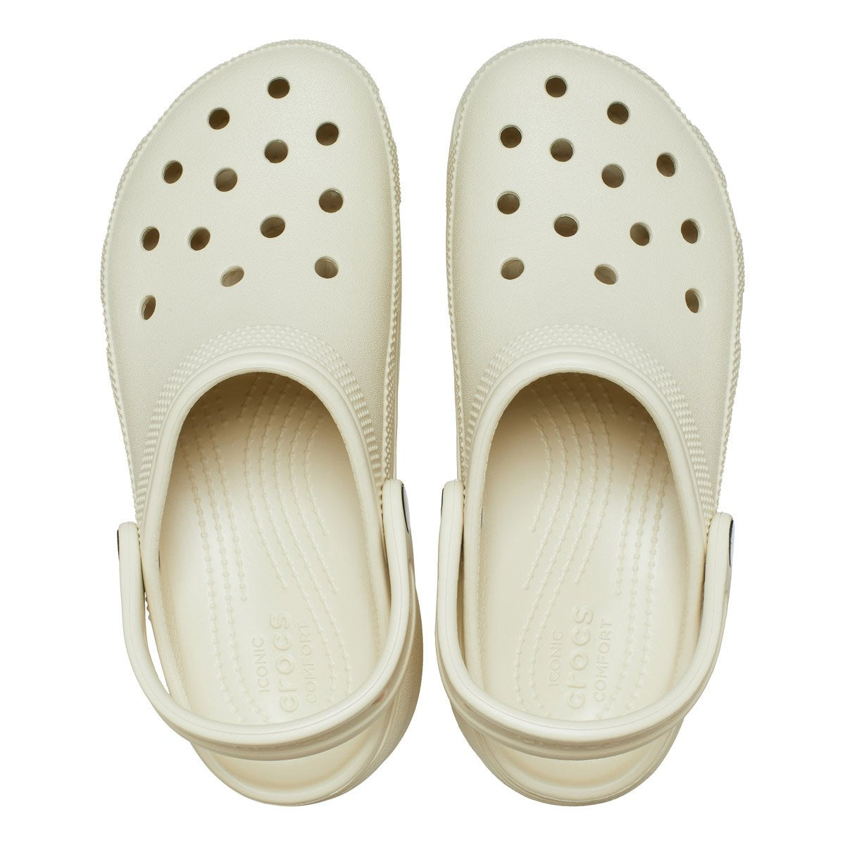 CROCS Classic platform clog bone