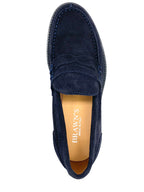 BRAWN’S mocassino blu scamosciato
