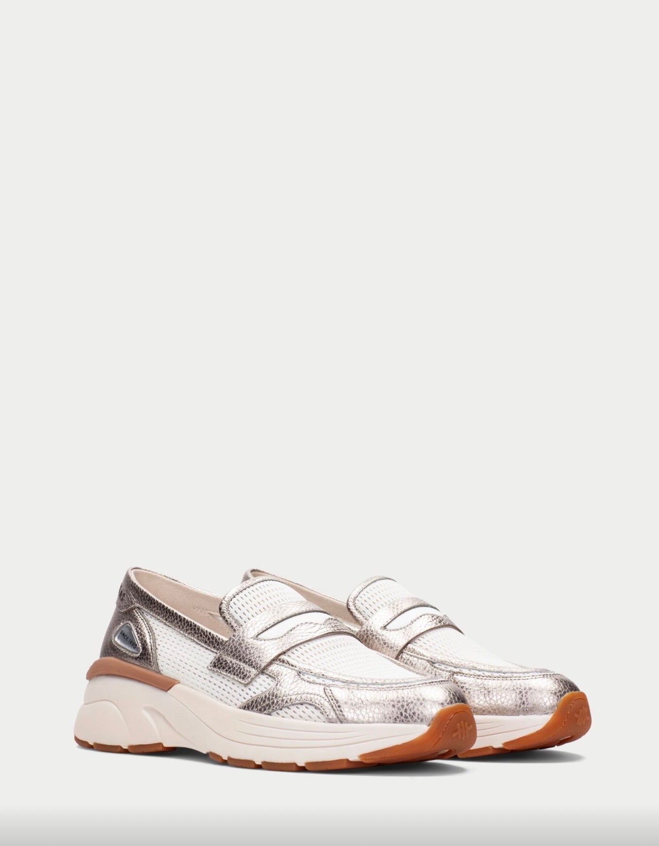 HISPANITAS mocassino loto bianco/champagne
