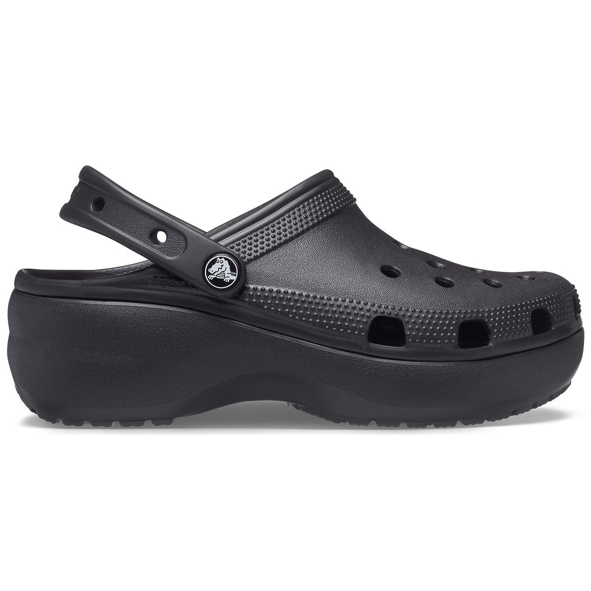 CROCS Classic platform clog nero