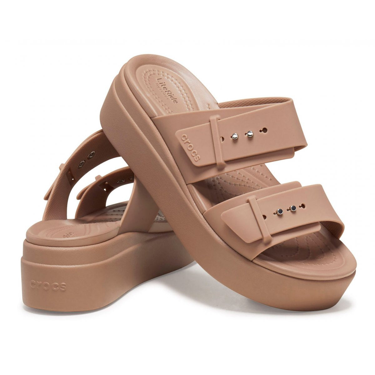 CROCS Brooklyn buckle latte