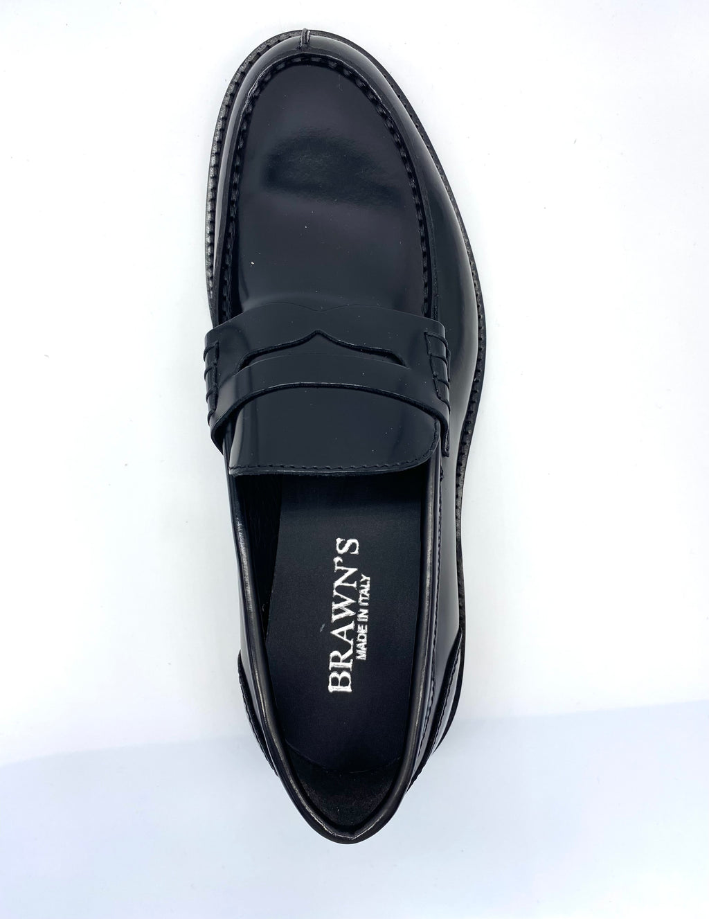 BRAWN’S mocassino nero