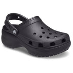 CROCS Classic platform clog nero
