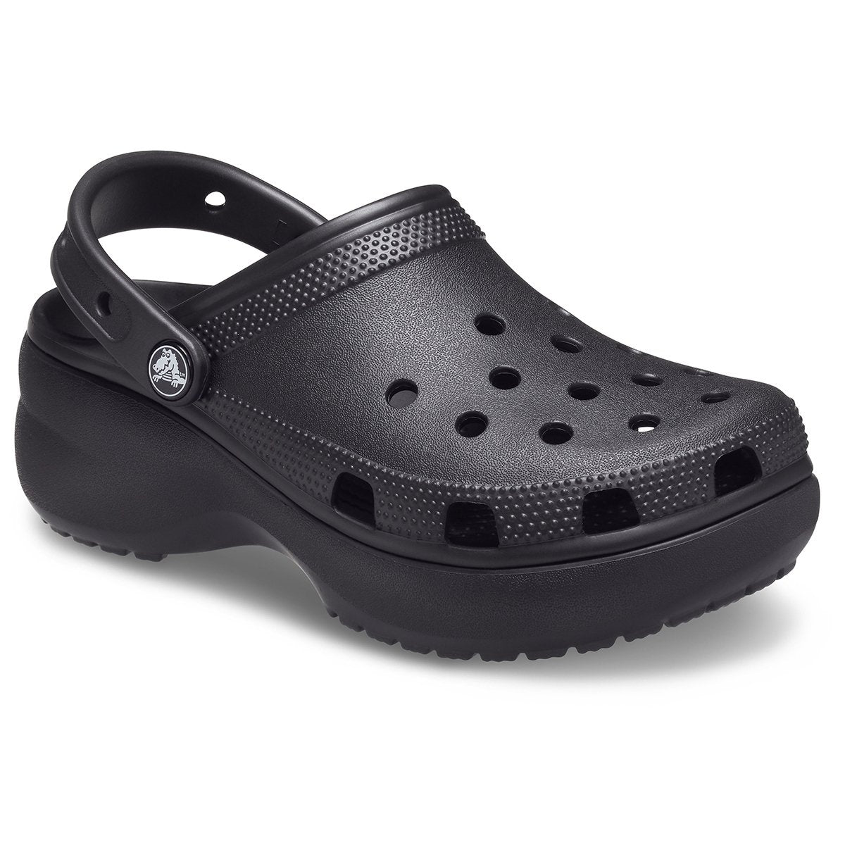 CROCS Classic platform clog nero