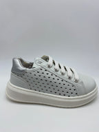 NATURINO Taula zip bianco-argento
