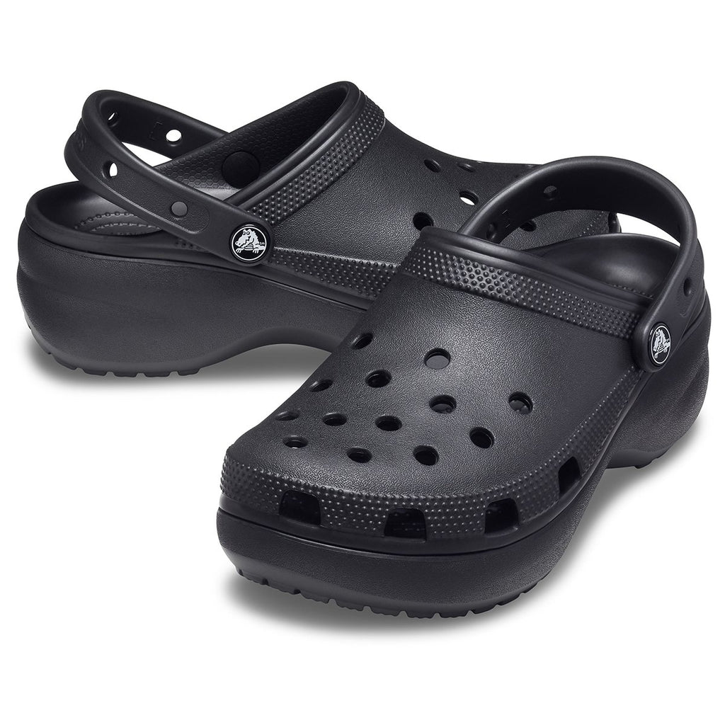 CROCS Classic platform clog nero