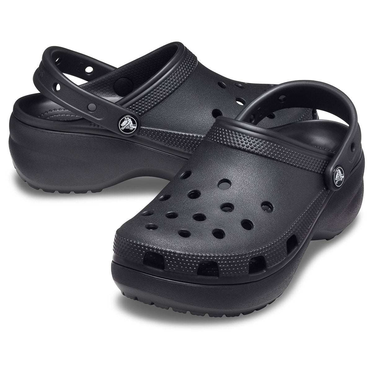 CROCS Classic platform clog nero