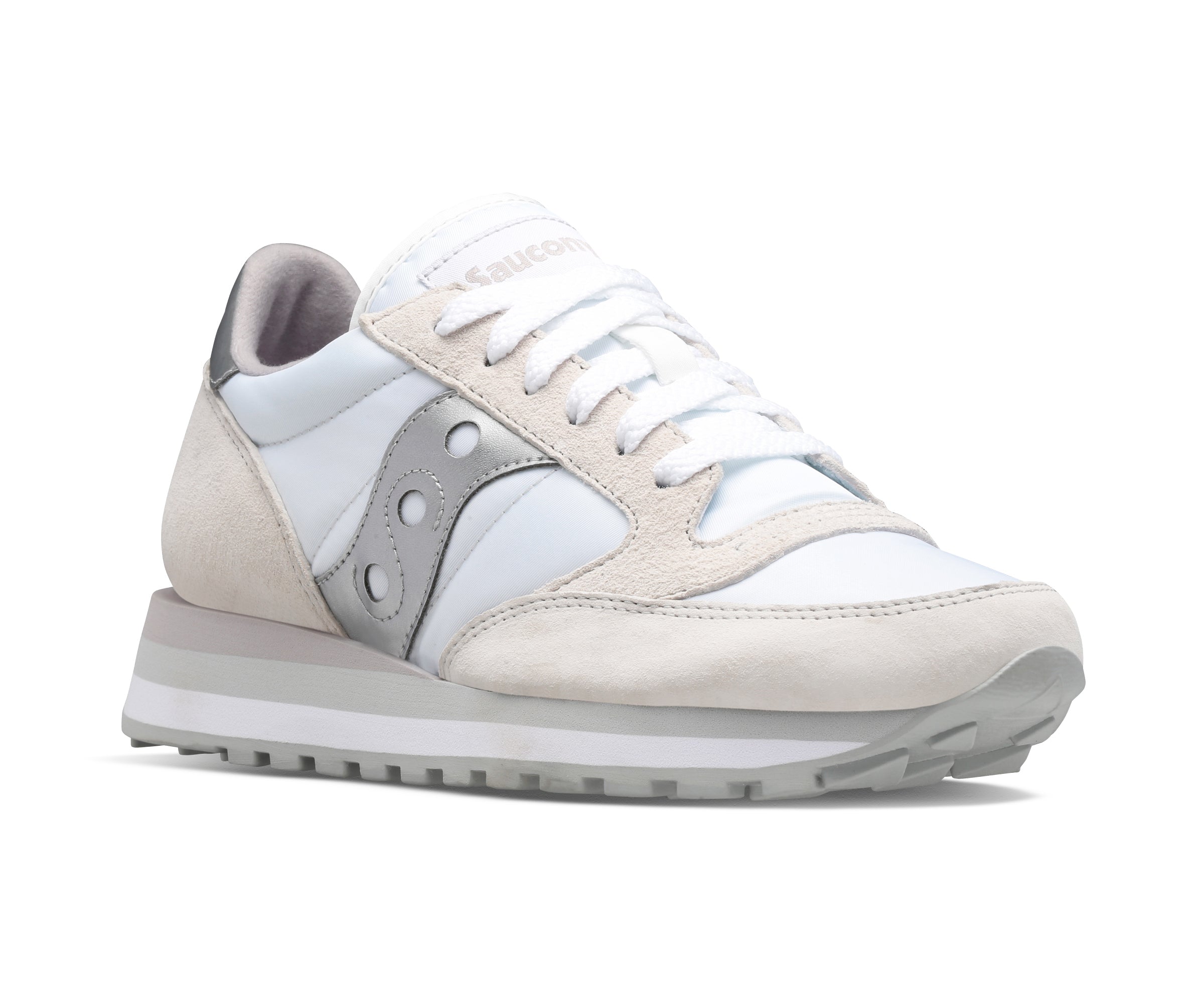 SAUCONY jazz triple bianco-silver