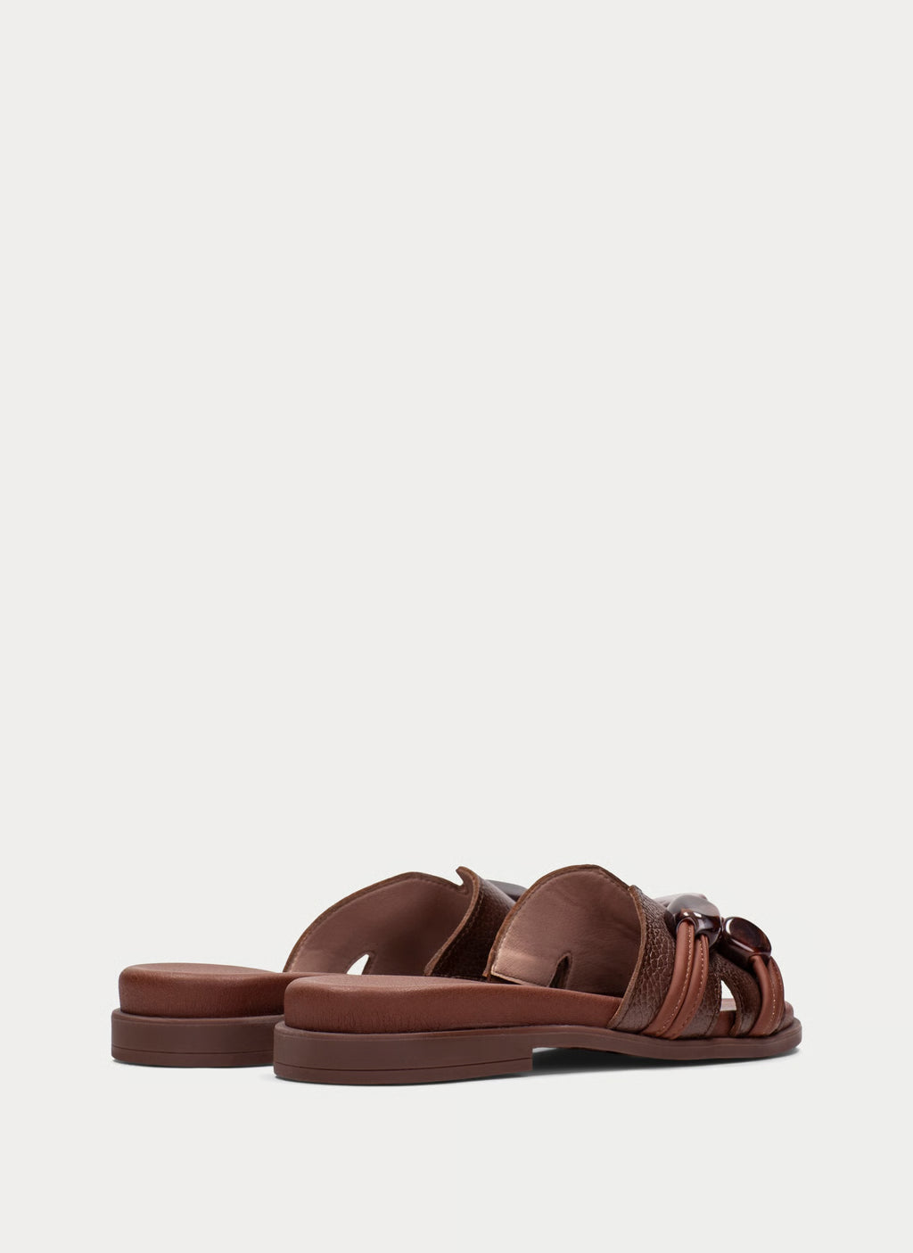 HISPANITAS sandali piatti Bali marrone